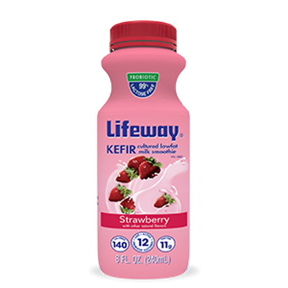 Picture of Low Fat Kefir Strawberry 8 oz