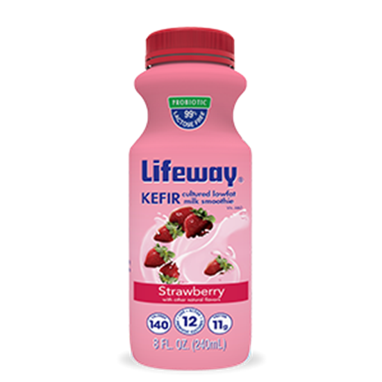 Picture of Low Fat Kefir Strawberry 8 oz