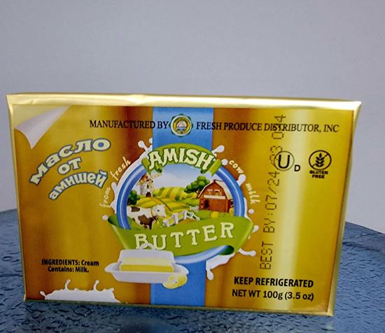 Picture of Sweet Cream Butter "Amish" Net Wt. 100 g (3.5 Oz)